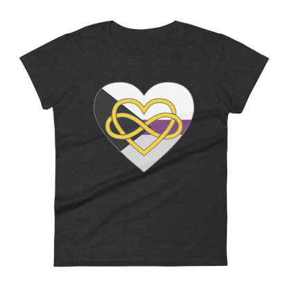 Polyamory Infinity Heart Demisexual Pride Women's short sleeve t-shirt