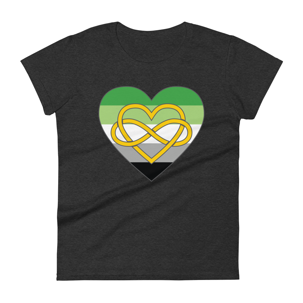 Polyamory Infinity Heart Aromantic Pride Women's short sleeve t-shirt