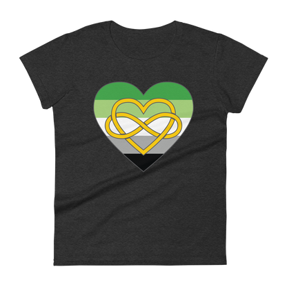 Polyamory Infinity Heart Aromantic Pride Women's short sleeve t-shirt