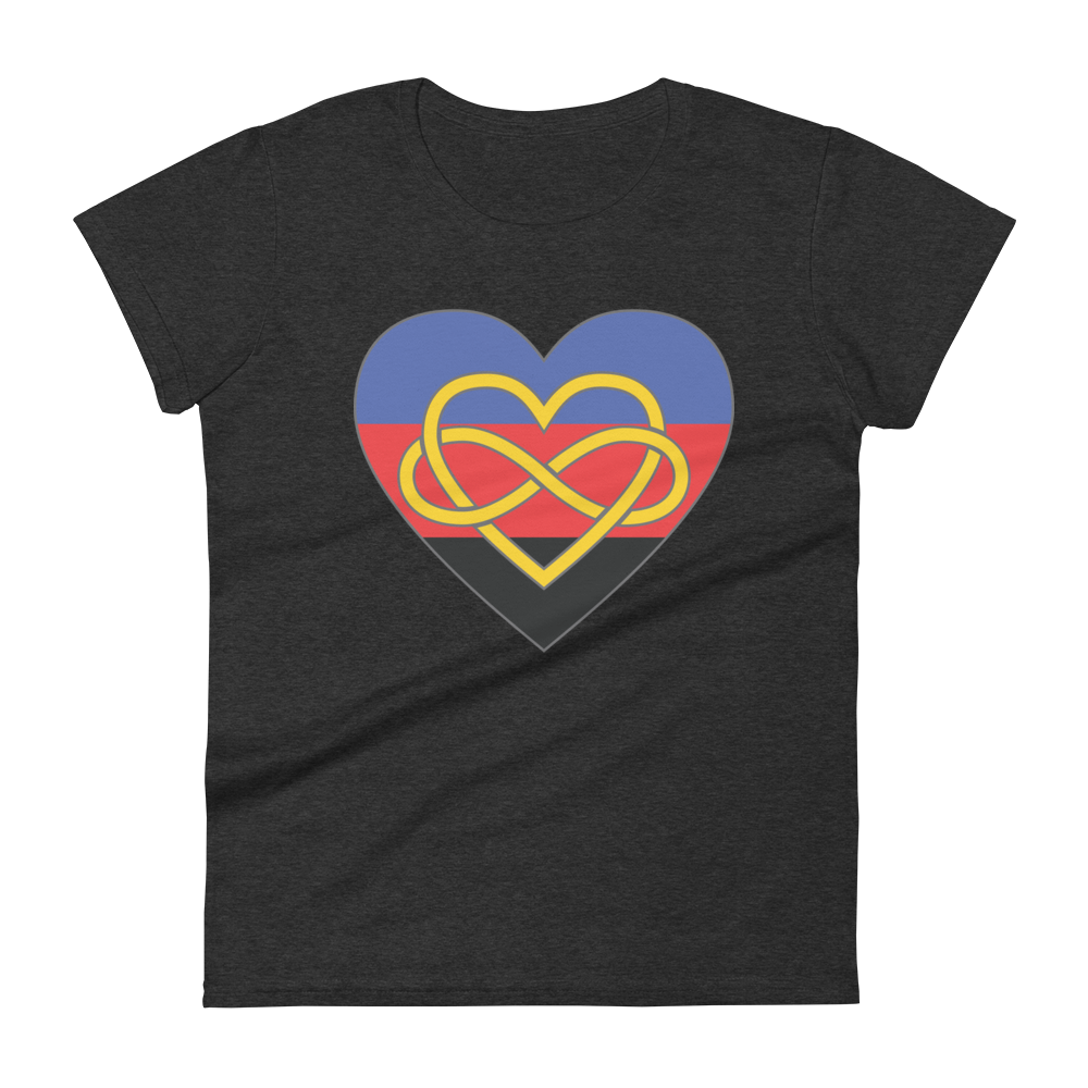 Polyamory Infinity Heart Pride Women's short sleeve t-shirt