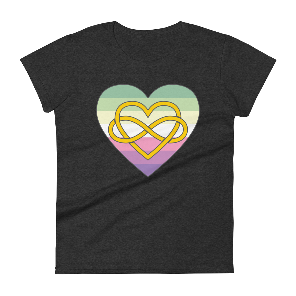 Polyamory Infinity Heart Genderfae Pride Women's short sleeve t-shirt