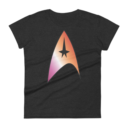 Starfleet Insignia - Lesbian Pride Women's short sleeve t-shirt