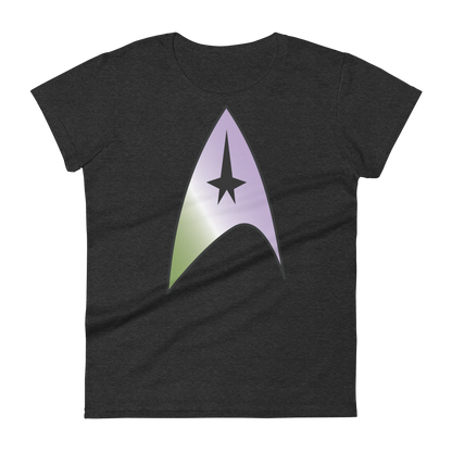 Starfleet Insignia - Genderqueer Pride Women's short sleeve t-shirt