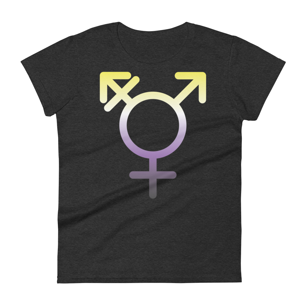 Transgender Symbol - Non-binary Pride Women's short sleeve t-shirt