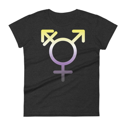 Transgender Symbol - Non-binary Pride Women's short sleeve t-shirt