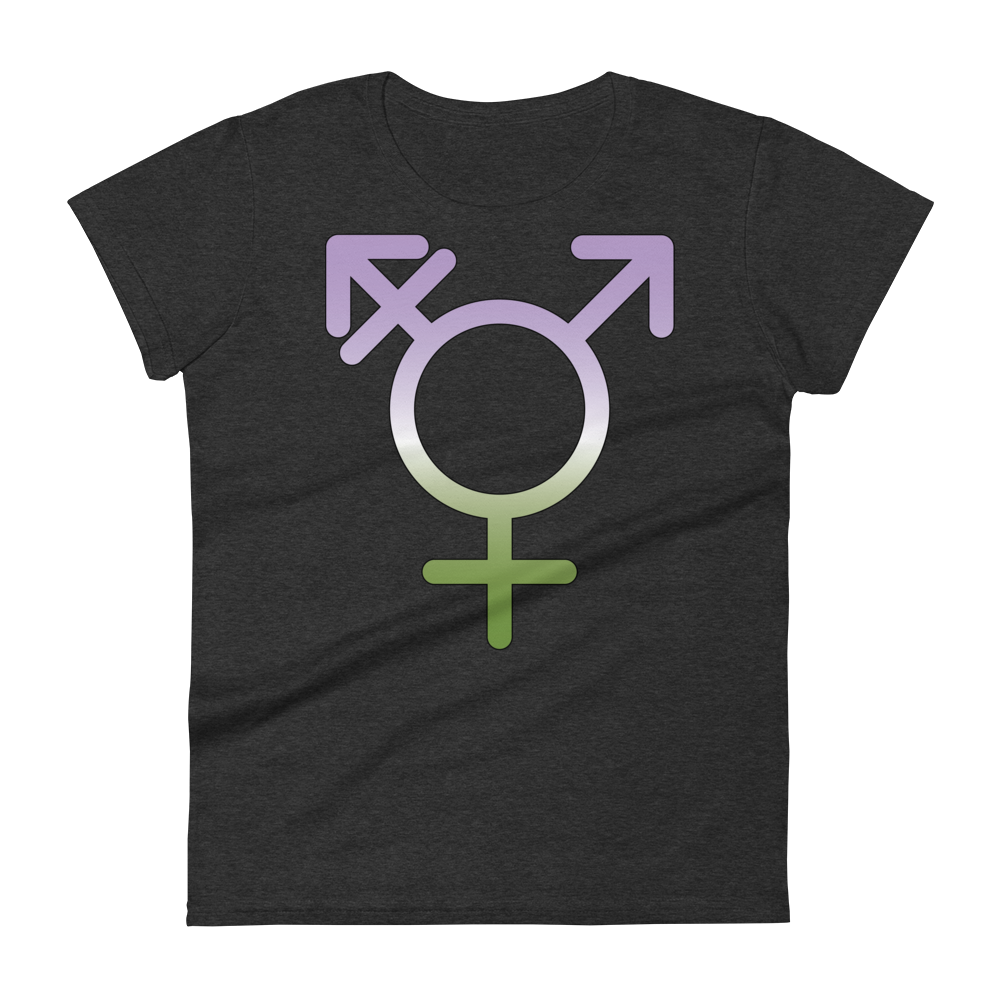 Transgender Symbol - Genderqueer Pride Women's short sleeve t-shirt