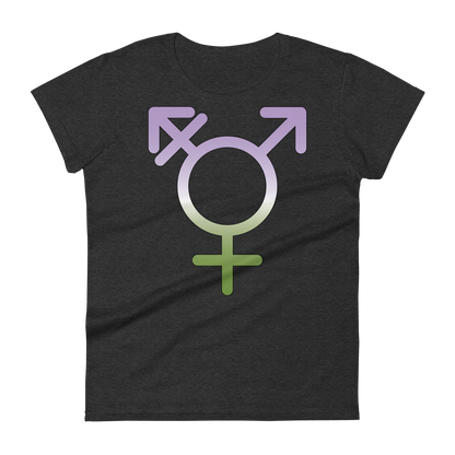 Transgender Symbol - Genderqueer Pride Women's short sleeve t-shirt