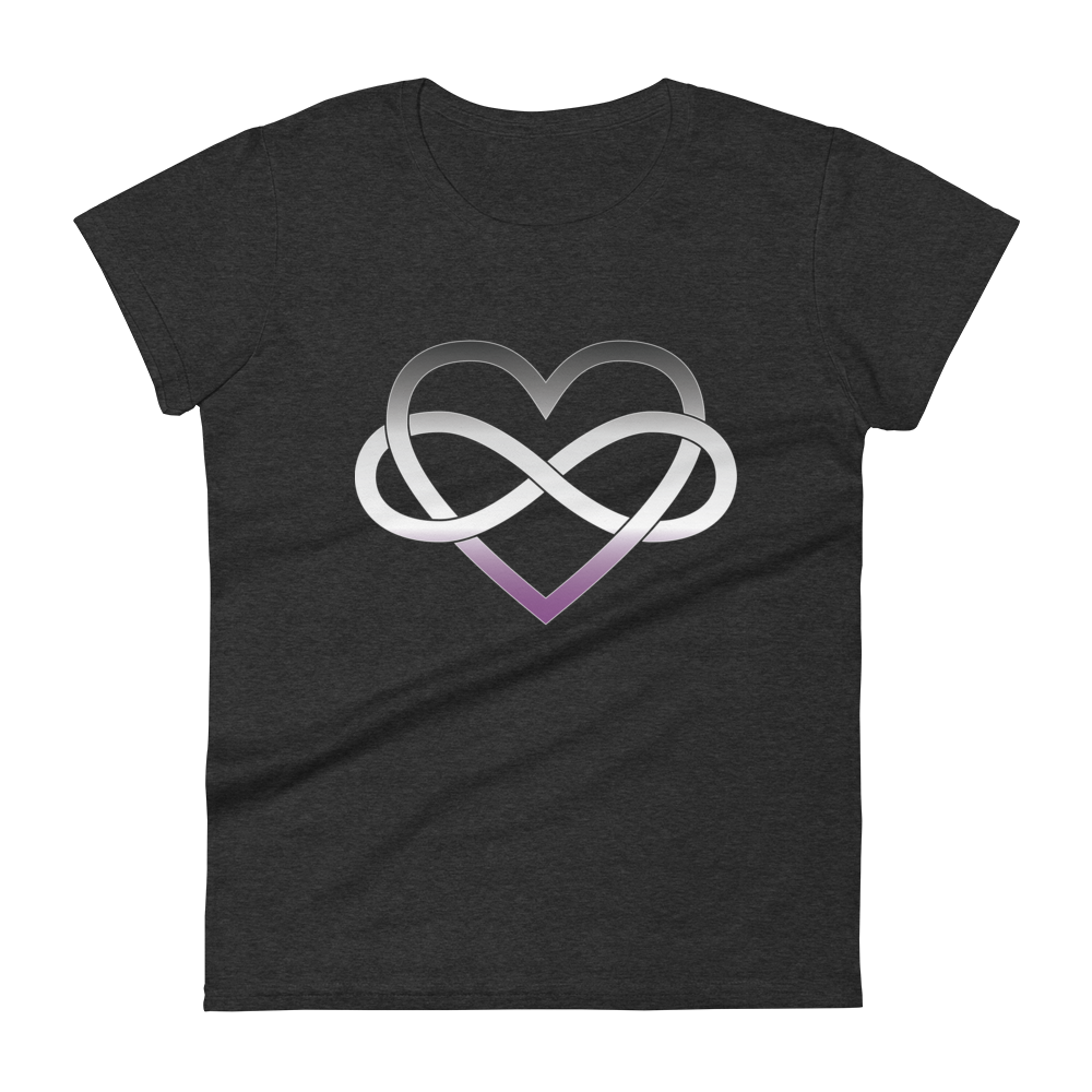 Polyamory Infinity Heart - Asexual/Demisexual Women's short sleeve t-shirt