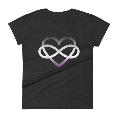 Polyamory Infinity Heart - Asexual/Demisexual Women's short sleeve t-shirt