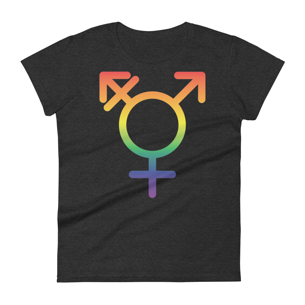 Transgender Symbol - Rainbow Pride Women's short sleeve t-shirt