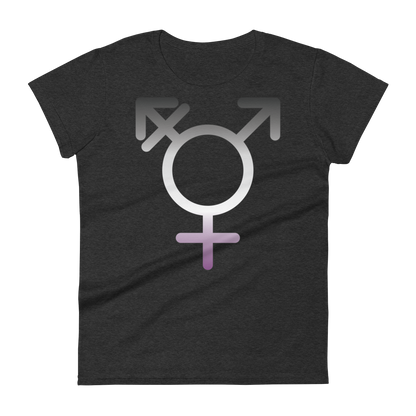 Transgender Symbol - Asexual/Demisexual Pride Women's short sleeve t-shirt