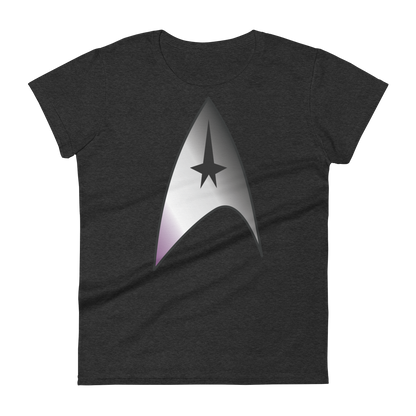 Starfleet Insignia - Asexual/Demisexual Pride Women's short sleeve t-shirt