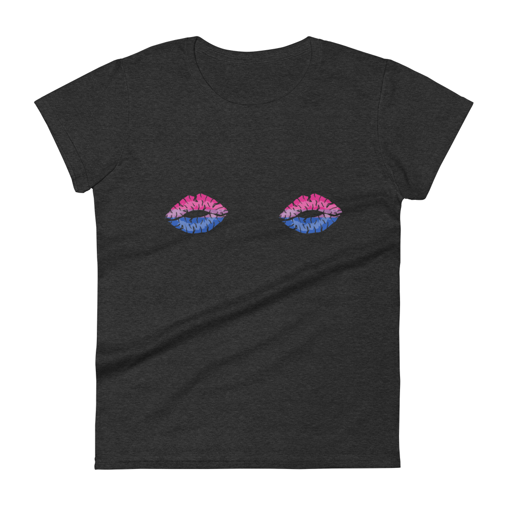 Bi Boob Kisses Women's short sleeve t-shirt