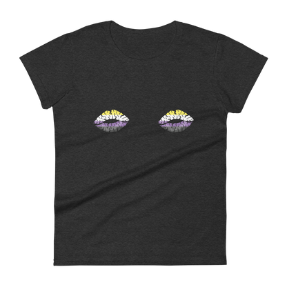 Enby Boob Kisses Women's short sleeve t-shirt