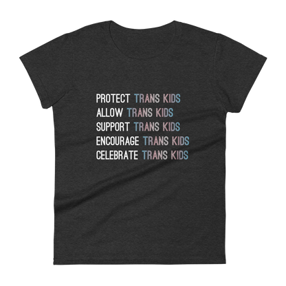 Support Trans Kids Women's short sleeve t-shirt