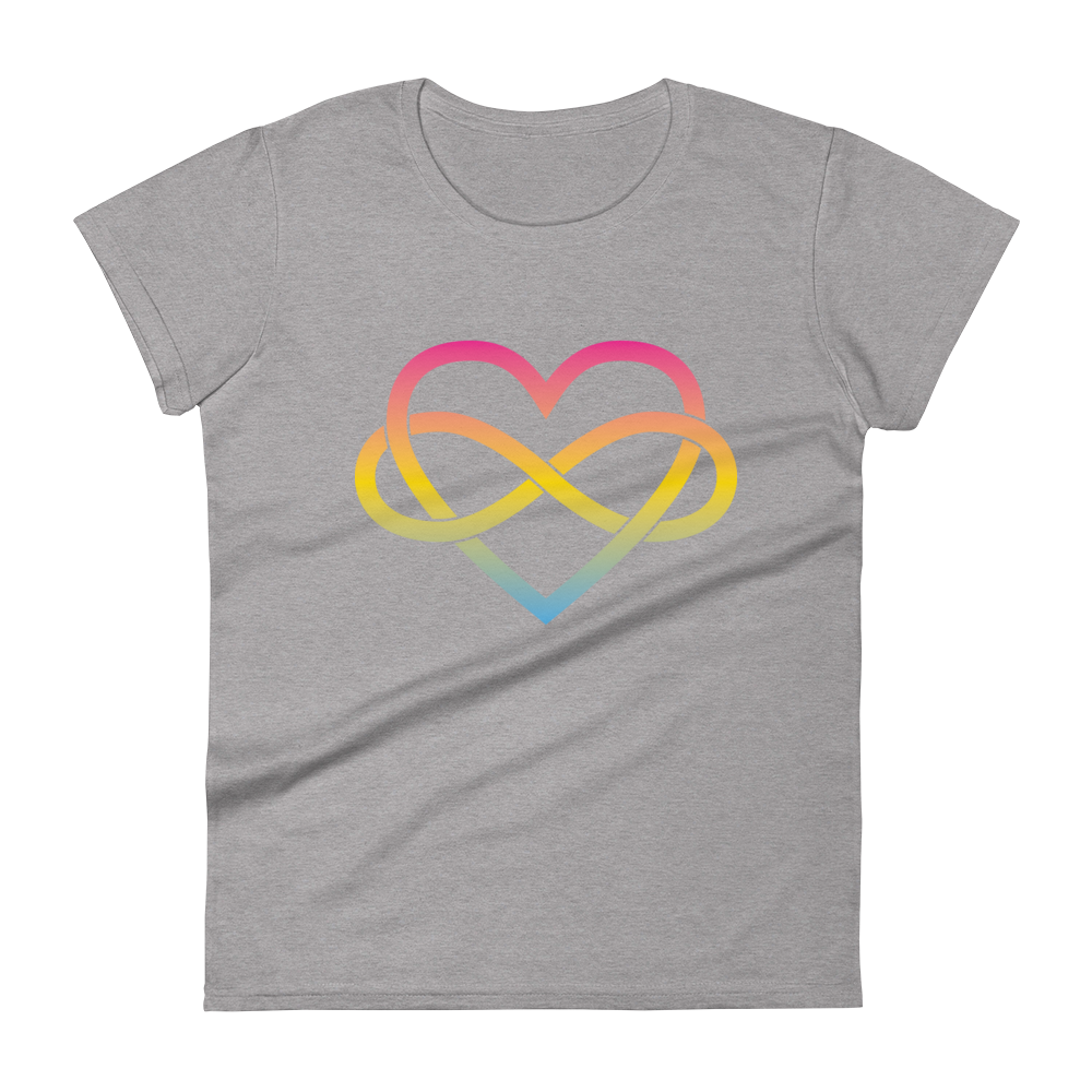 Polyamory Infinity Heart - Pansexual Women's short sleeve t-shirt