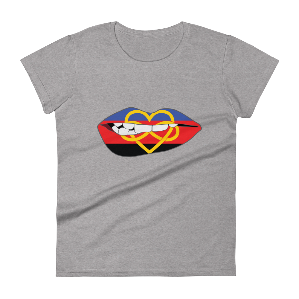 Biting Lips - Polyamory Flag Women's short sleeve t-shirt