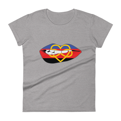 Biting Lips - Polyamory Flag Women's short sleeve t-shirt