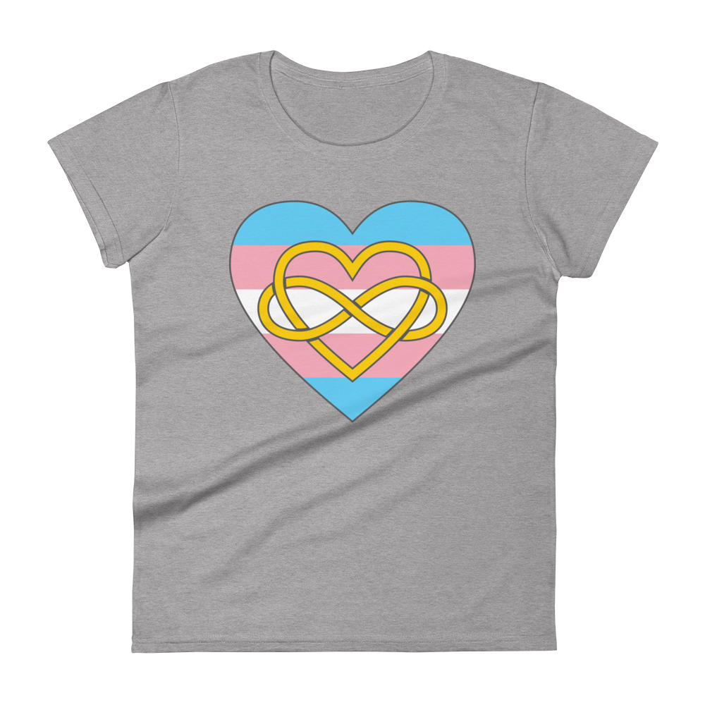 Polyamory Infinity Heart Trans Pride Women's short sleeve t-shirt