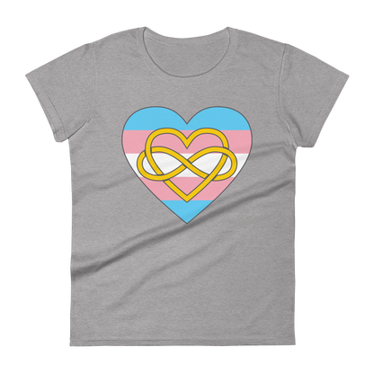 Polyamory Infinity Heart Trans Pride Women's short sleeve t-shirt