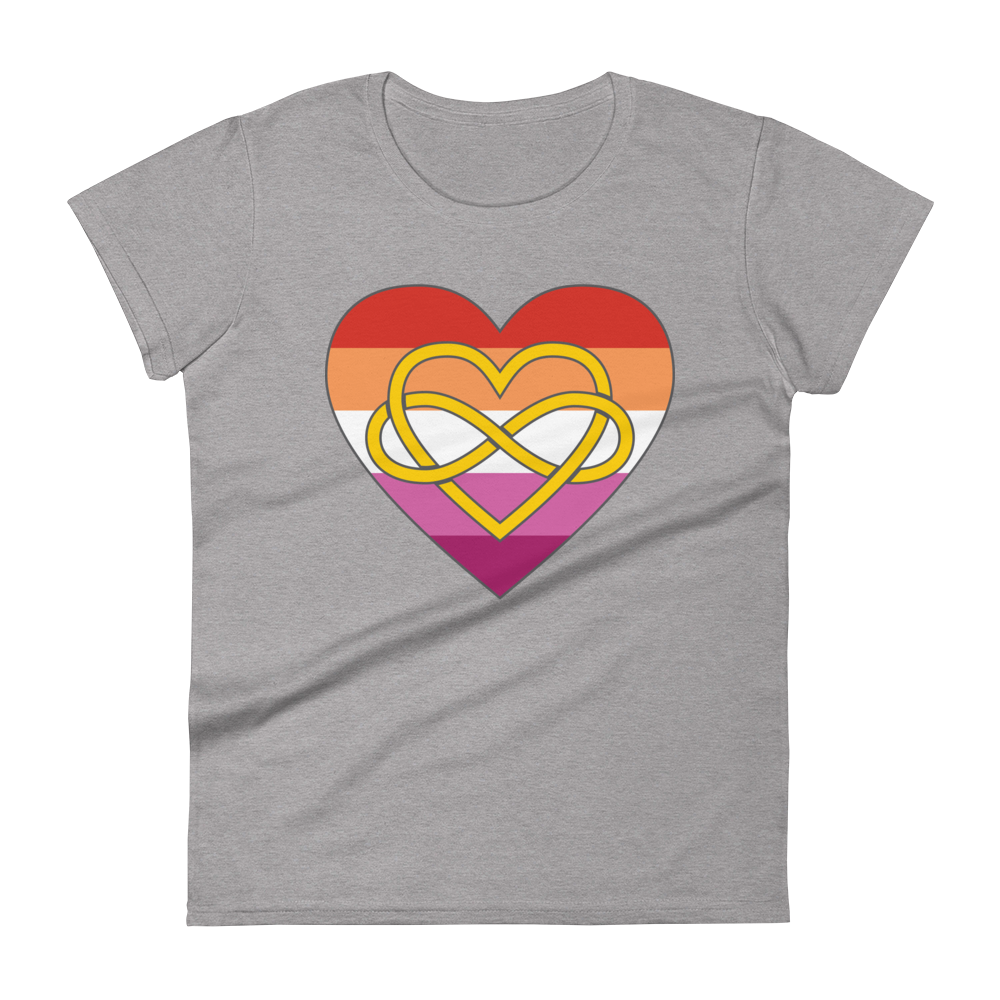 Polyamory Infinity Heart Lesbian Pride Women's short sleeve t-shirt