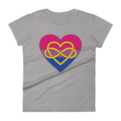 Polyamory Infinity Heart Bisexual Pride Women's short sleeve t-shirt