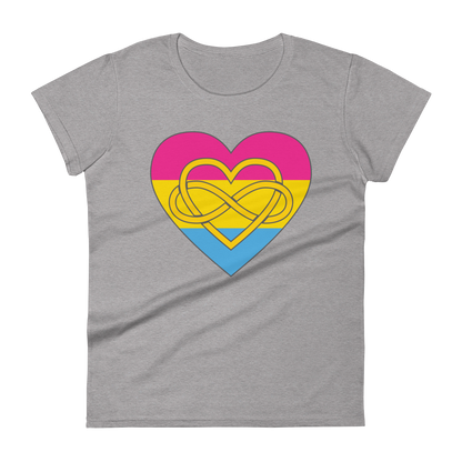 Polyamory Infinity Heart Pansexual Pride Women's short sleeve t-shirt