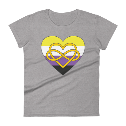 Polyamory Infinity Heart Non-binary Pride Women's short sleeve t-shirt