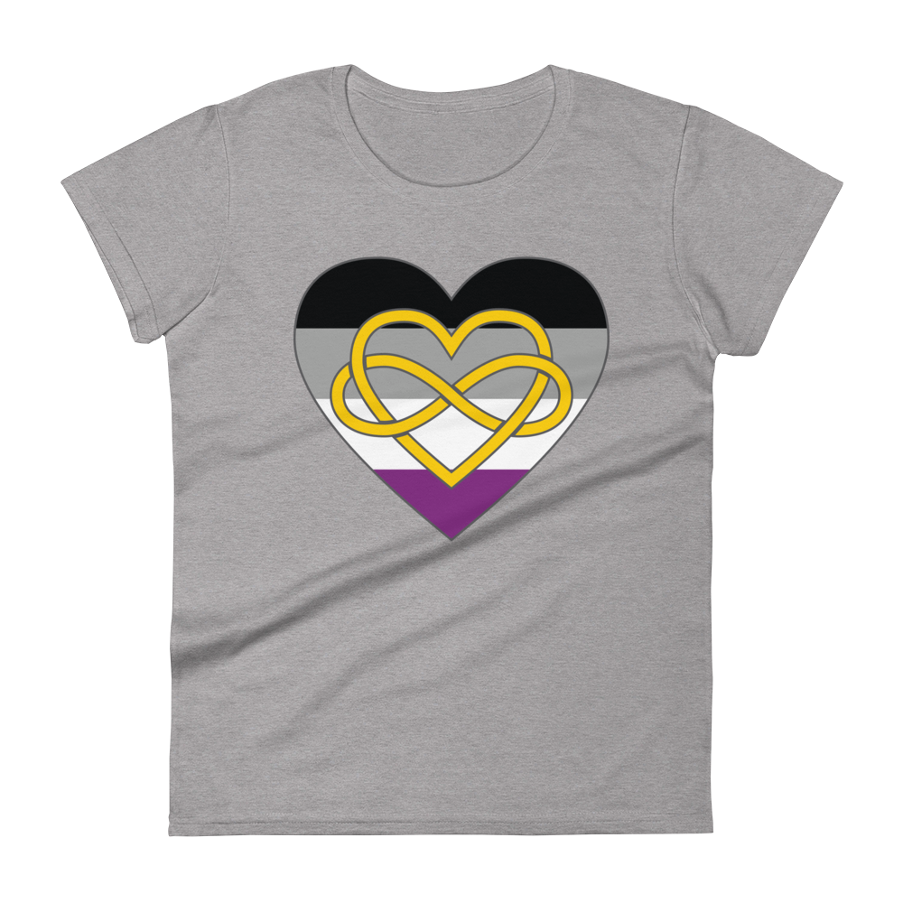 Polyamory Infinity Heart Asexual Pride Women's short sleeve t-shirt