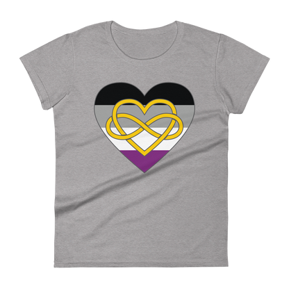 Polyamory Infinity Heart Asexual Pride Women's short sleeve t-shirt