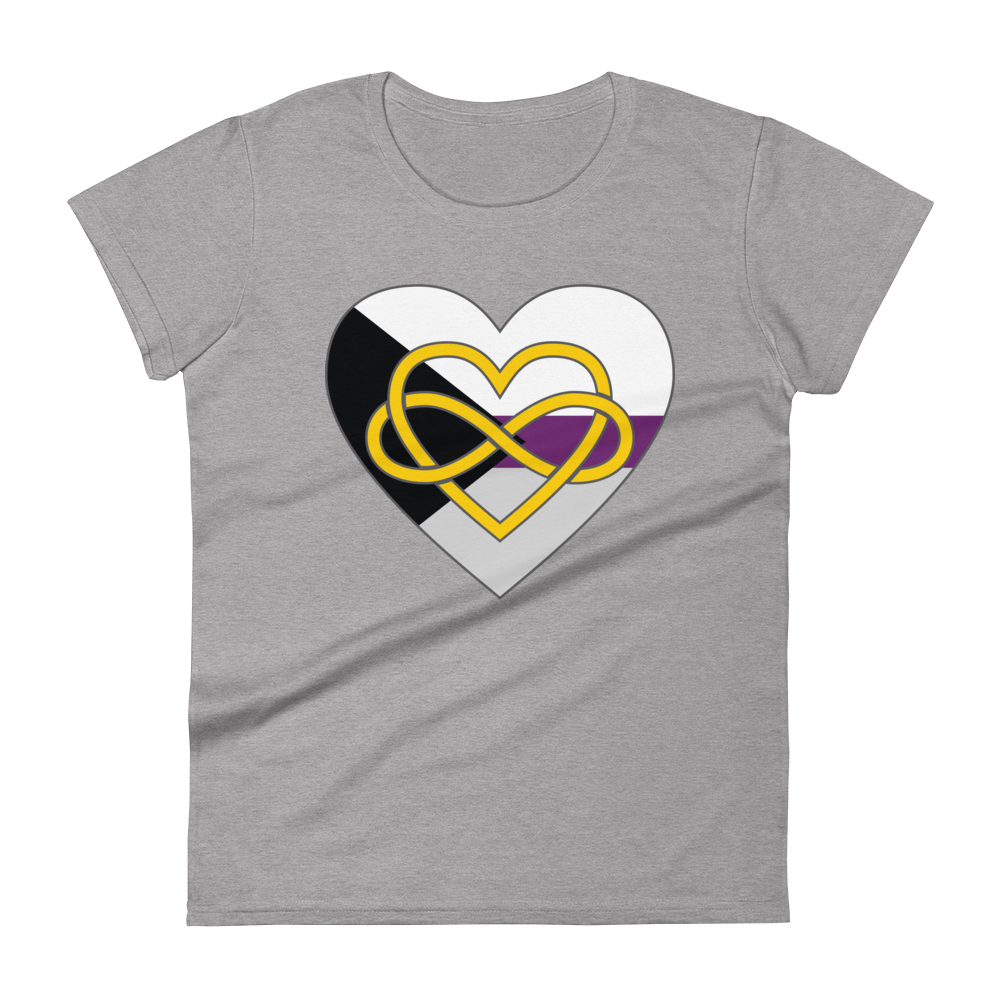 Polyamory Infinity Heart Demisexual Pride Women's short sleeve t-shirt