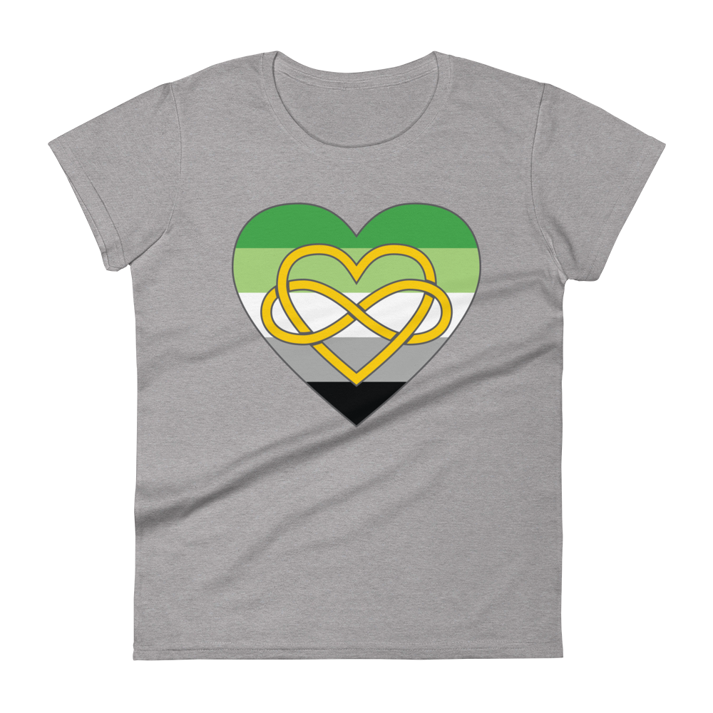 Polyamory Infinity Heart Aromantic Pride Women's short sleeve t-shirt