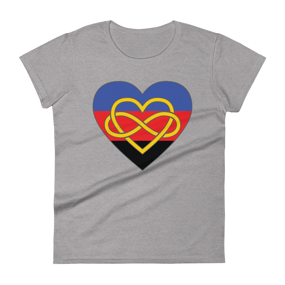 Polyamory Infinity Heart Pride Women's short sleeve t-shirt