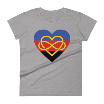 Polyamory Infinity Heart Pride Women's short sleeve t-shirt