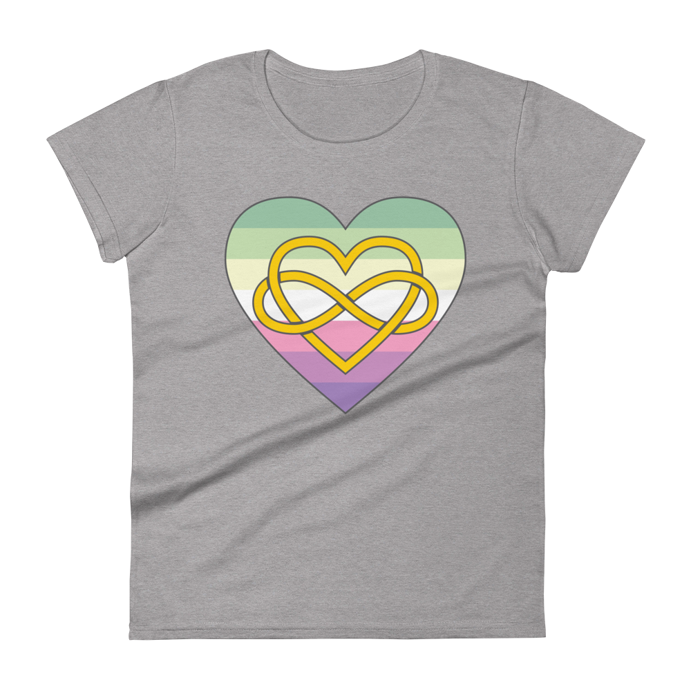 Polyamory Infinity Heart Genderfae Pride Women's short sleeve t-shirt