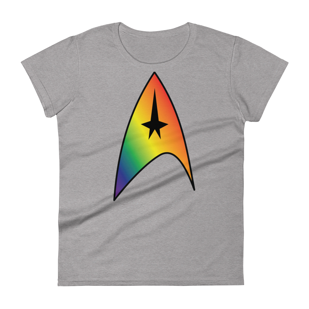 Starfleet Insignia - Rainbow Pride Women's short sleeve t-shirt