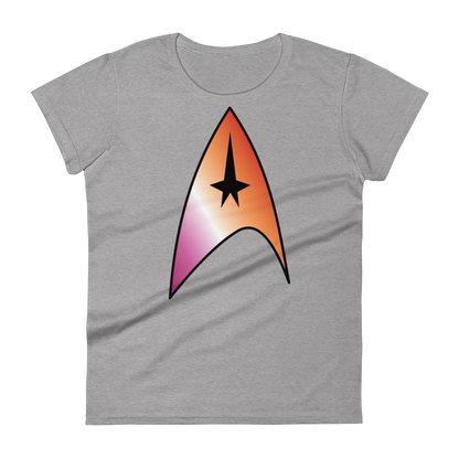 Starfleet Insignia - Lesbian Pride Women's short sleeve t-shirt