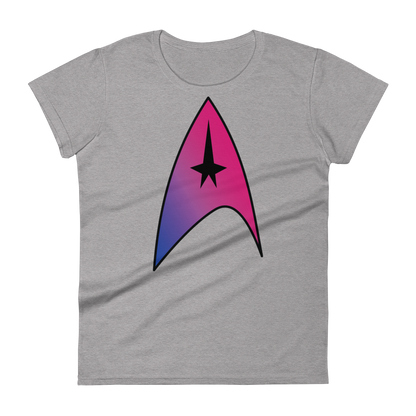 Starfleet Insignia - Bisexual Pride Women's short sleeve t-shirt