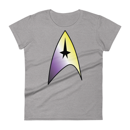 Starfleet Insignia - Non-binary Pride Women's short sleeve t-shirt