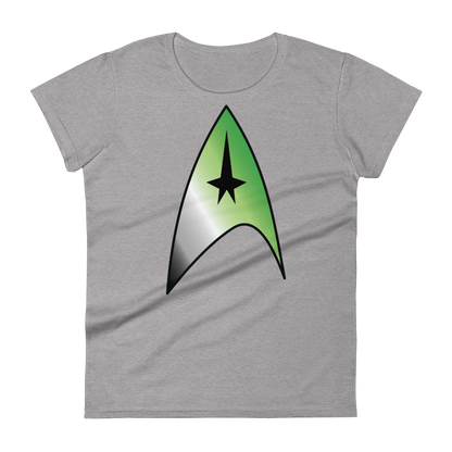 Starfleet Insignia - Aromantic Pride Women's short sleeve t-shirt