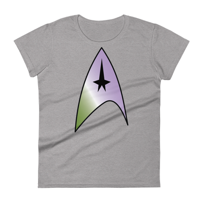 Starfleet Insignia - Genderqueer Pride Women's short sleeve t-shirt