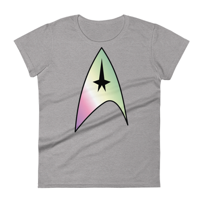 Starfleet Insignia - Genderfae Pride Women's short sleeve t-shirt