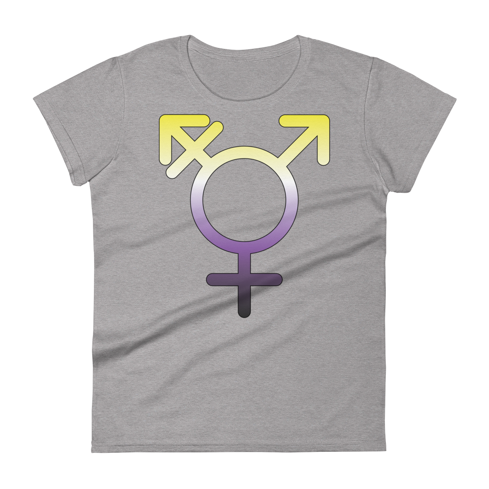 Transgender Symbol - Non-binary Pride Women's short sleeve t-shirt