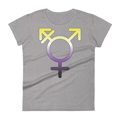 Transgender Symbol - Non-binary Pride Women's short sleeve t-shirt