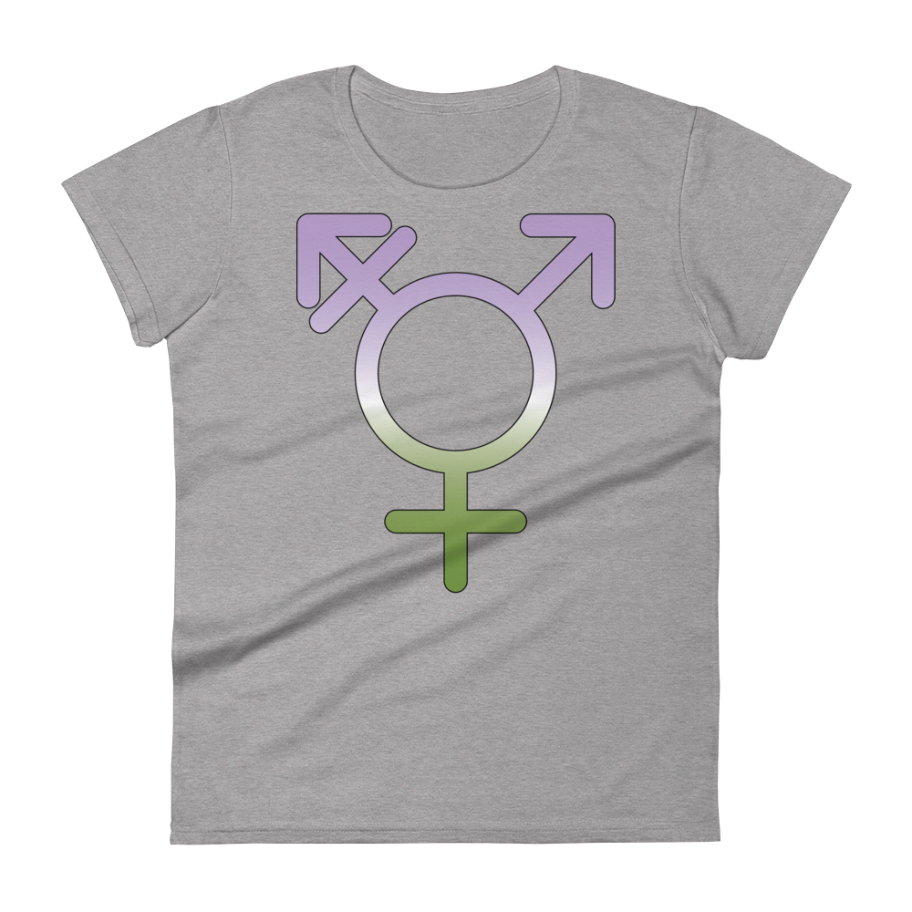 Transgender Symbol - Genderqueer Pride Women's short sleeve t-shirt