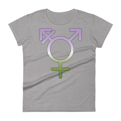 Transgender Symbol - Genderqueer Pride Women's short sleeve t-shirt