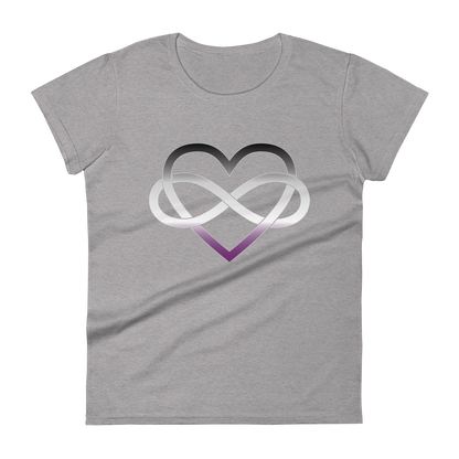 Polyamory Infinity Heart - Asexual/Demisexual Women's short sleeve t-shirt