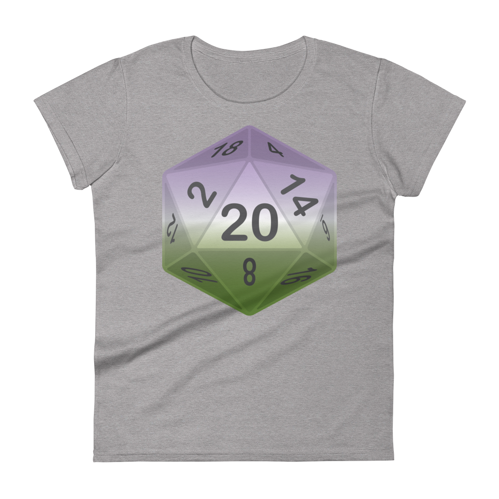 Pride Dice - Genderqueer Women's short sleeve t-shirt