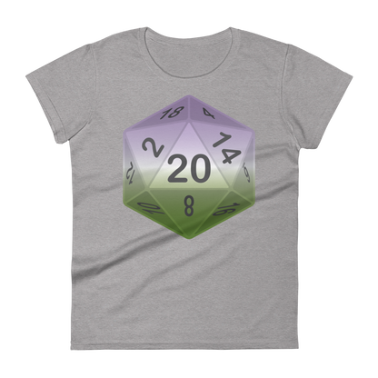 Pride Dice - Genderqueer Women's short sleeve t-shirt