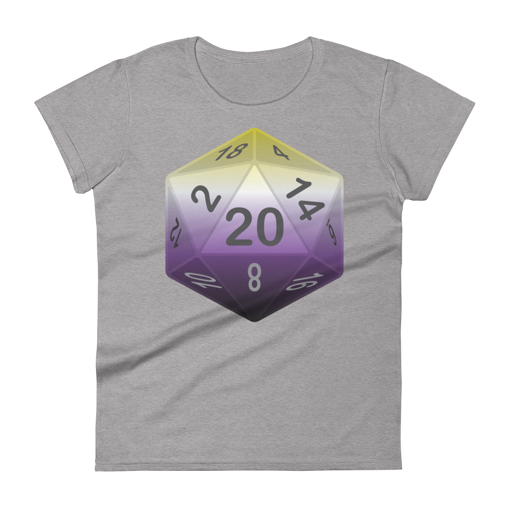 Pride Dice - Non-binary Women's short sleeve t-shirt